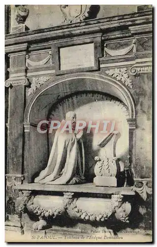 Cartes postales St Papoul Tombeau de l'Eveque Donnadieu