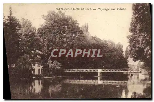 Cartes postales Bar sur Aube Paysage sur l&#39Aube