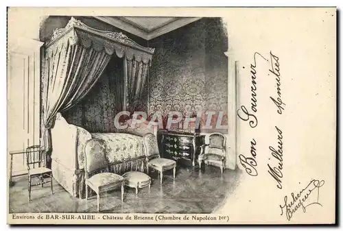 Cartes postales Environs de Bar sur Aube Chateau de Brienne Chambre de Napoleon 1er