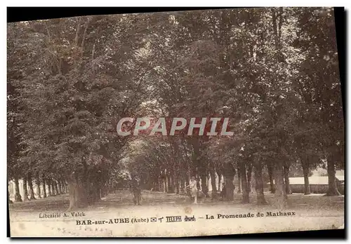 Cartes postales Bar sur Aube La Promenade de Mathaux