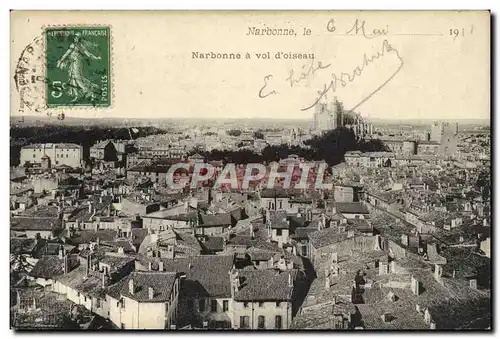 Cartes postales Narbonne le narbonne a vol d'oiseau