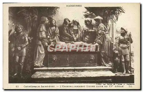 Cartes postales Narbonne Cathedrale saint just l'ensevelissement