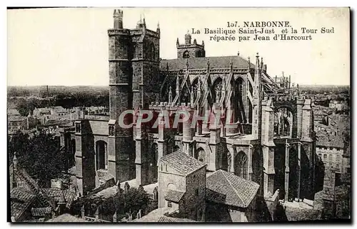 Ansichtskarte AK Narbonne La basilique saint just et la tour sud reparee par Jean d&#39Harcourt