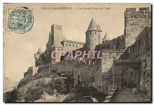 Cartes postales Cite de Carcassonne Les Avant portes de l'Aude
