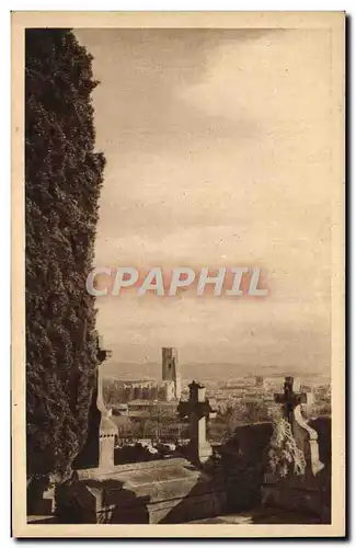 Ansichtskarte AK Carcassonne Eglise Saint Vincent vue du cimetiere