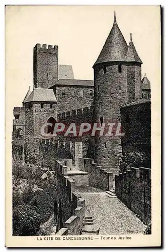 Cartes postales La Cite De Carcassonne Tour de Justice