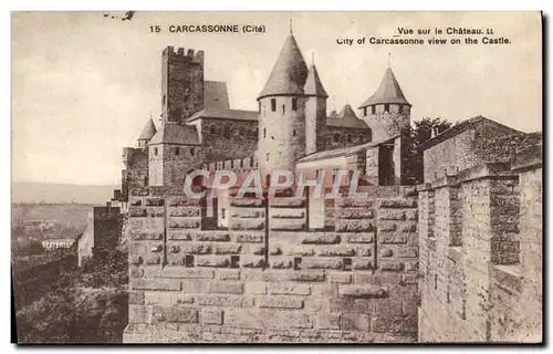 Cartes postales Cathedrale vue sur le chateau