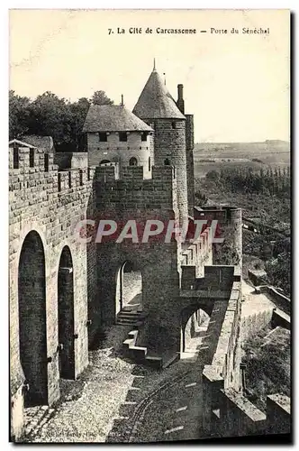 Ansichtskarte AK La cite de Carcassonne porte du senechal