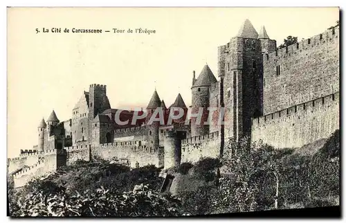 Cartes postales La Cite De Carcassonne Tour de l&#39eveque