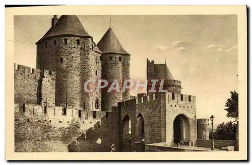 Cartes postales La Cite De Carassonne porte narbonnaise