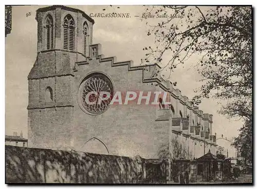 Cartes postales Carcassonne Eglise saint michel