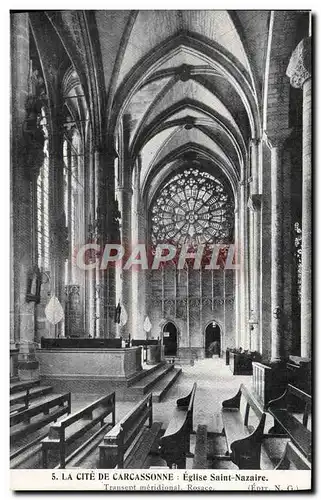 Ansichtskarte AK La Cite De Carcassonne Eglise Saint Nazaire