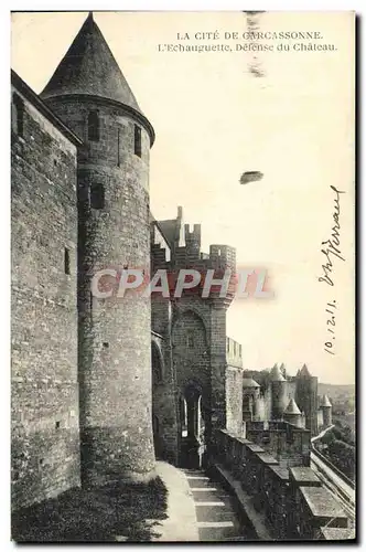 Ansichtskarte AK La Cite De Carcassonne L&#39Echauguette defense du chateau