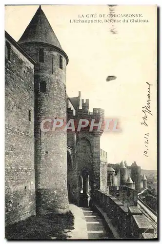 Cartes postales La Cite De Carcassonne L&#39Echauguette defense du chateau