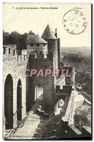 Cartes postales La Cite De Carcassonne Porte du senechal