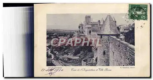 Cartes postales Cite De Carcassonne Tour de l&#39inquisition et Ville Basse
