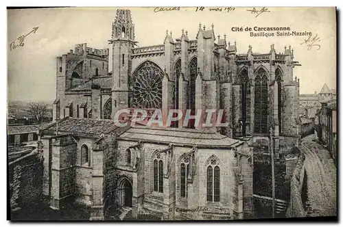 Cartes postales Cite de Carcassonne Basilique saint nazaire