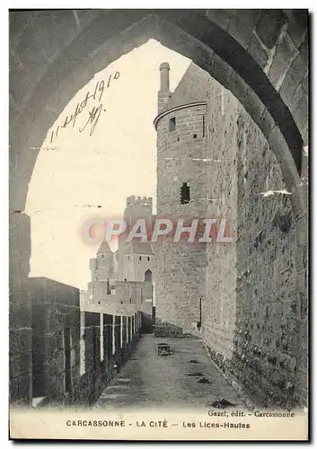 Cartes postales Carcassonne La cite les lices hautes