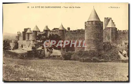 Cartes postales La Cite De Carcassonne Tour de la vade