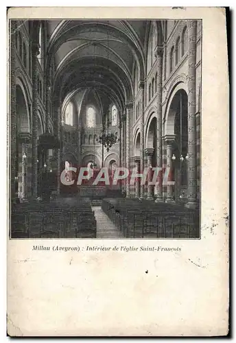 Cartes postales Millau Interieur de l&#39eglise saint francois