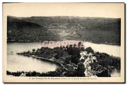 Cartes postales La presqu'ile de laussac formee par le grand barrage de Sarrans