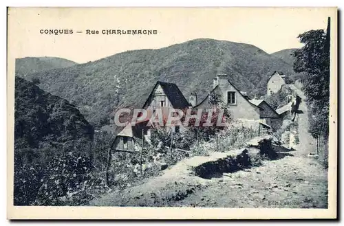 Cartes postales Conques Rue Charlemagne