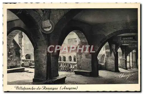 Cartes postales Villefranche De Rouergue Place Notre Dame