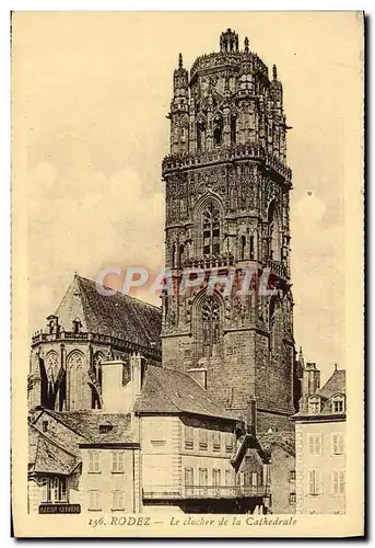 Cartes postales Rodez Le Clocher de la cathedrale