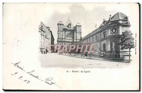 Cartes postales Rodez Le Lycee