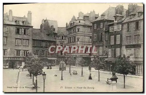 Cartes postales Rodez Place du bourg