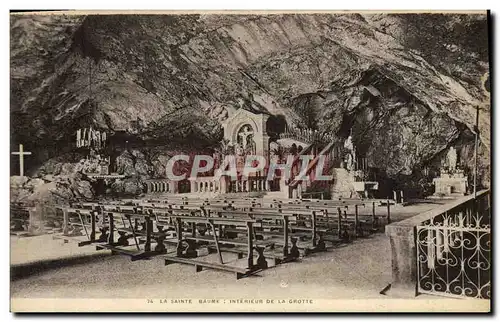 Cartes postales La Sainte Beaume Interieur de la Grotte