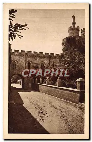 Cartes postales Saint Michel De Frigolet Tours Saint Norbert et Saint Augustin Arceau conduisant a l&#39eglise a