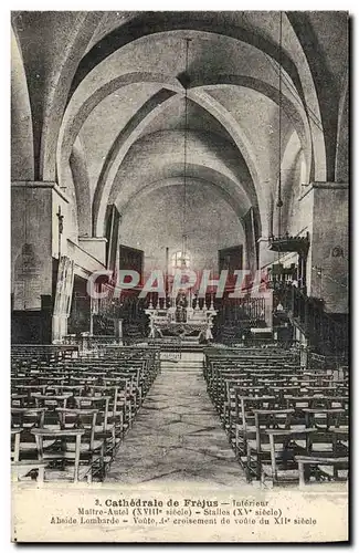 Ansichtskarte AK Cathedrale De Frejus Interieur maitre autel Abside lombarde