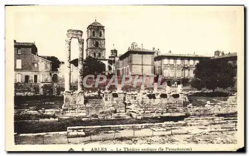 Ansichtskarte AK Arles Le Theatre antique Le Proscenium