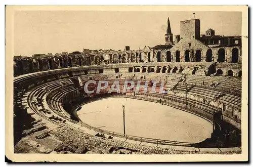 Ansichtskarte AK La Douce France Arles Vue Generale De l&#39Interieur Des Arenes