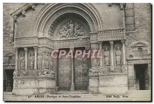 Cartes postales Arles Portique De Saint Trophime