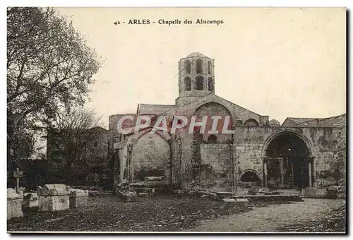 Ansichtskarte AK Arles Chapelle des Aliscamps