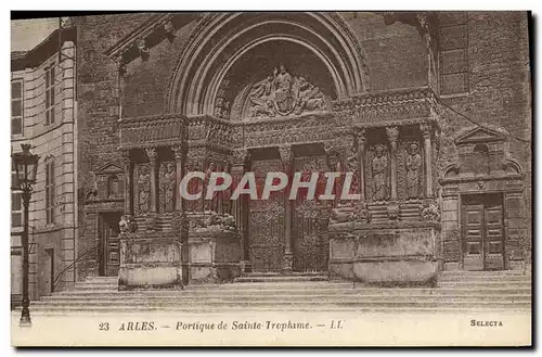 Cartes postales Arles Portique de sainte trophime