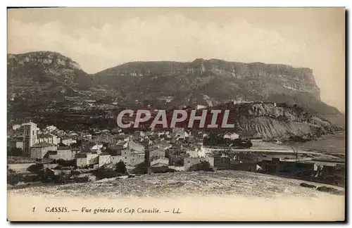 Cartes postales Cassis Vue generale et Cap Canaille