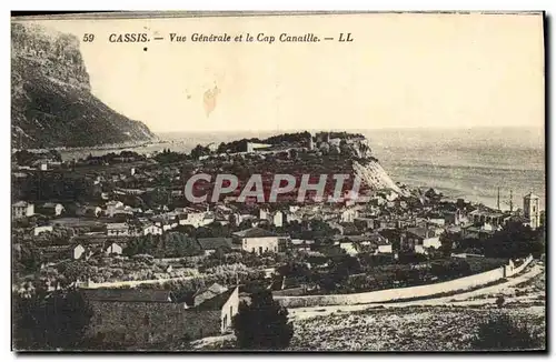 Cartes postales Cassis Vue generale et cap canaille