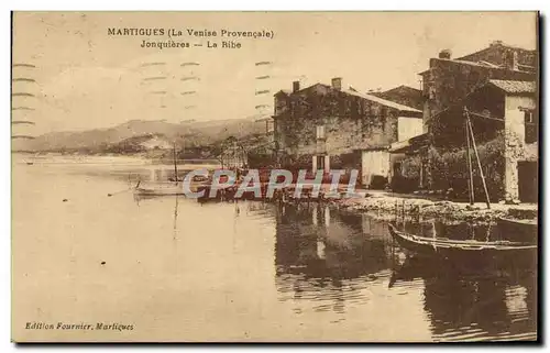 Cartes postales Martigues jonquieres la Ribe Bateaux