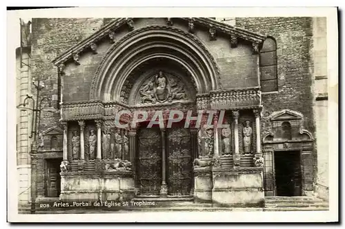 Ansichtskarte AK Arles Portail de L&#39Eglise St Trophime