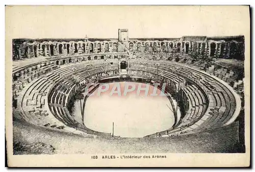 Cartes postales Arles L&#39Interieur des Arenes