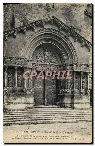 Cartes postales Arles Portail de Saint Trophime