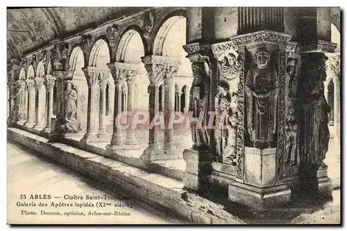 Cartes postales Arles Cloitre Saint Trophime Galerie des Apotres