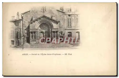 Cartes postales Arles Portail de L&#39Eglise Saint Trophisme