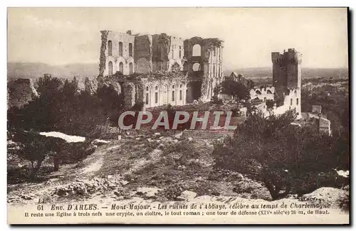 Cartes postales Arles Mont Majour Les Ruines de L&#39Abbaye