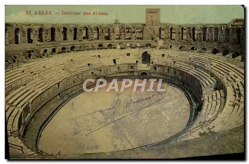 Cartes postales Arles Interieur des Arenes