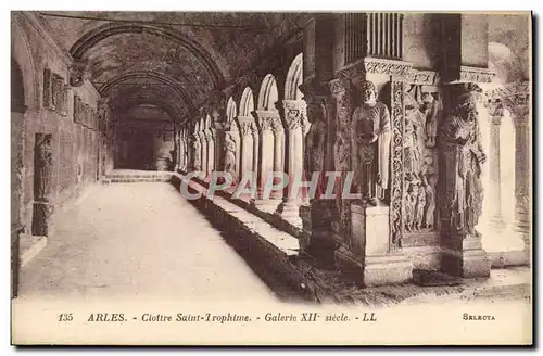 Cartes postales Arles Cloitre de Saint Trophime Galerie 12eme