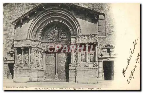 Cartes postales Arles Porte de L&#39Eglise St Trophimes